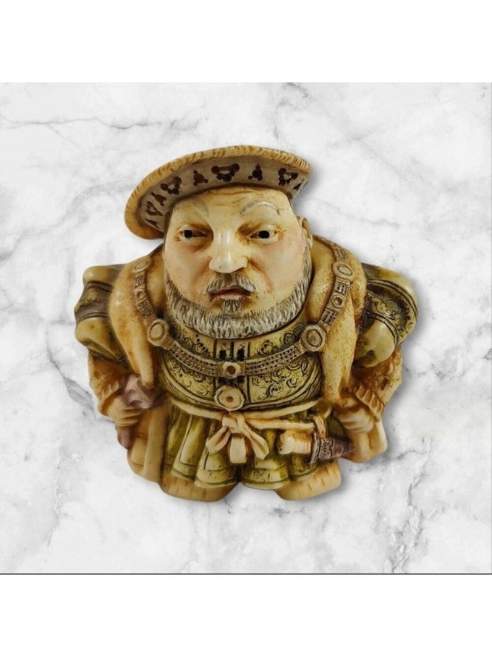 Pot Belly King Henry VIII Resin Trinket Box 2.5"h